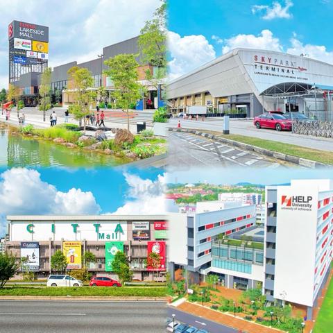 FULL LOAN 0% D/P【 New Elmina FREEHOLD 2 Room 2 Carpark 】10 Mins to MRT 1
