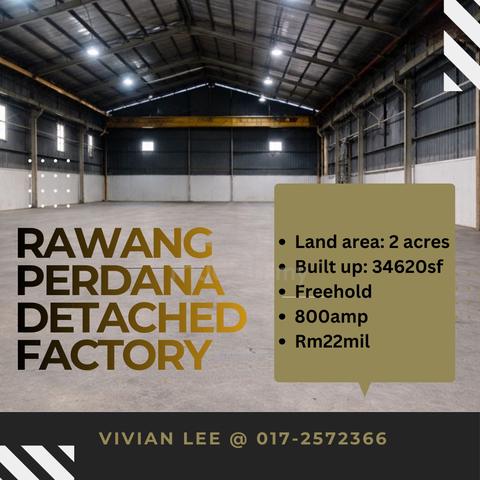 Rawang Perdana 2 acres detach factory, Kundang, Puncak Alam 1