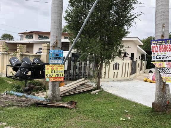 Single storey corner house, taman Landmark, penampang, Sigma kolej 1
