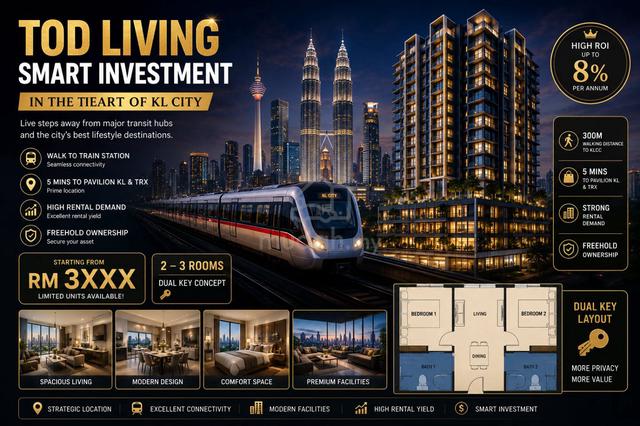 Midvalley【MRT Connected】2-3 Bedroom Investment Opportunity 1