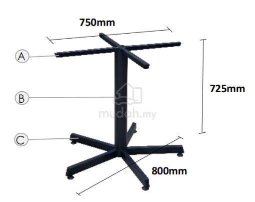 Croosed 5 Leg Table Base For Restaurant Table - Furniture & Decoration ...