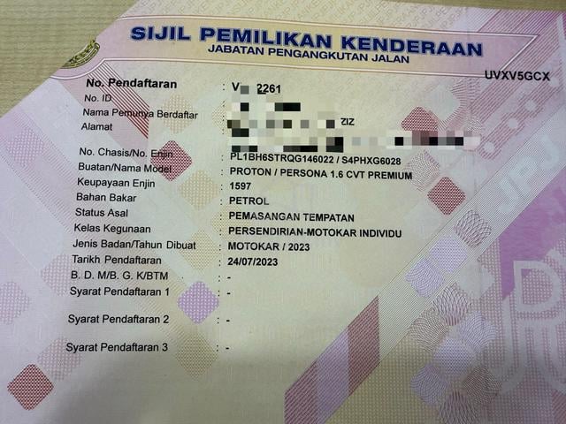2023 MAX LOAN Proton PERSONA 1.6 PREMIUM F/L (A) - 2