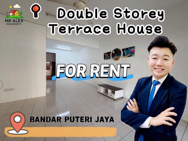 【FOR RENT】Double Storey Terrace House📍Bandar Puteri Jaya Near Lotus 1
