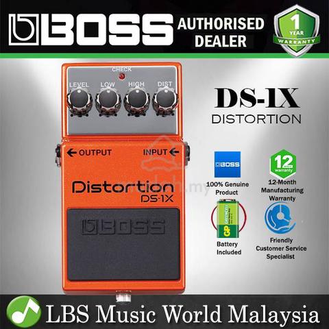 Boss DS-1X Distortion Guitar Effect Pedal - Music Instruments for