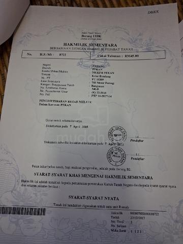 Tanah Untuk Dijual 1