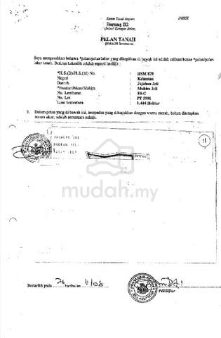 Direct Owner tanah 3.5 Ekar Belakang UMK Jeli Kelantan 1