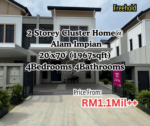 2 Storey Cluster Home In Alam Impian 1