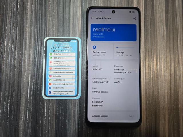 Realme 12X 5G 16GB Ram 256GB Dual Sim - photo 3 of 5