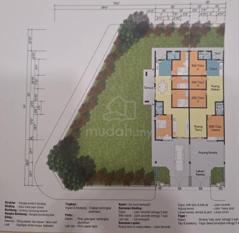 Banting Pantai Morib Corner Big Land 5715sf Bayu Indah 1 storey House 1