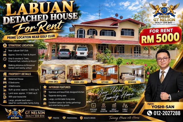 Detached House Golf Club Labuan 1