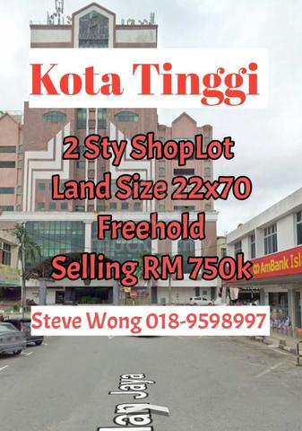 Kota Tinggi/Near Bank/Prime Location/Limited Unit 1