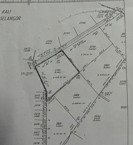 Tanah untuk di jual batang kali 1
