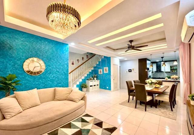 RENOVATED CANTIK Semi D Cluster Alam Suria Puncak Alam 1