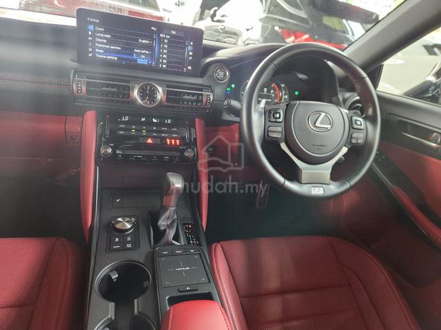 2022 Lexus IS300 F Sport Red Leather Seat Interior - 2