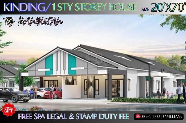 New TG rambutan Rumah teres 1 Tingkat &1 tingkat semiD/👍lokasi👍Harga 1