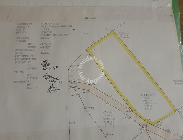 9 Acres ROADSIDE LAND. Kg. Tangulian, Kuala Penyu. 1