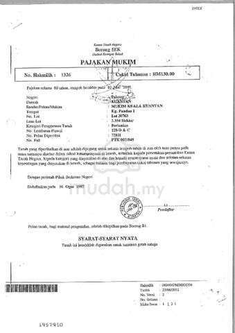 Tanah di Kg Pandan 1, Kuantan untuk dijual 3