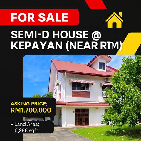 Semi-D Kepayan near RTM / KKIA (Big Land Size / Well Maintain) 1