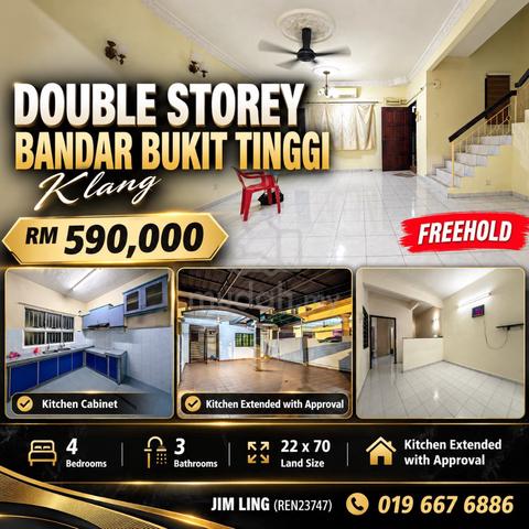 [Below Market, 22x70] 2 storey Bandar Bukit Tinggi Klang 1