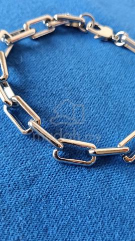 H&M Silver Chunky Link Necklace and Bracelet set - photo 5 of 5