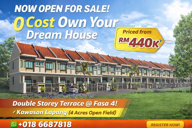 Rumah Baru 2 Tingkat Sahaja! Freehold, easy apply. 1