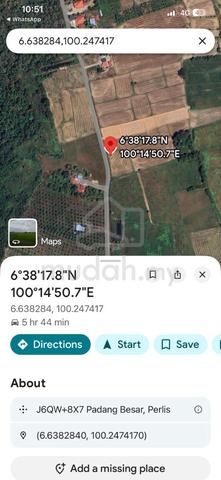 Tanah Lot untuk dijual sebelah Lee Gardern Padang Besar 1