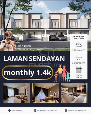 Freehold 4xxk【Gaji 3k Senang Dapat‼️】Laman Sendayan 20x75 1