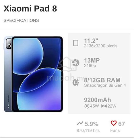 Xiaomi Pad 8 Fullset - photo 3 of 5