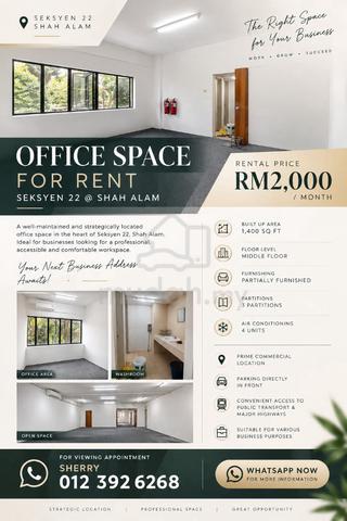 Office Shop Lot Seksyen 22 Shah Alam 1