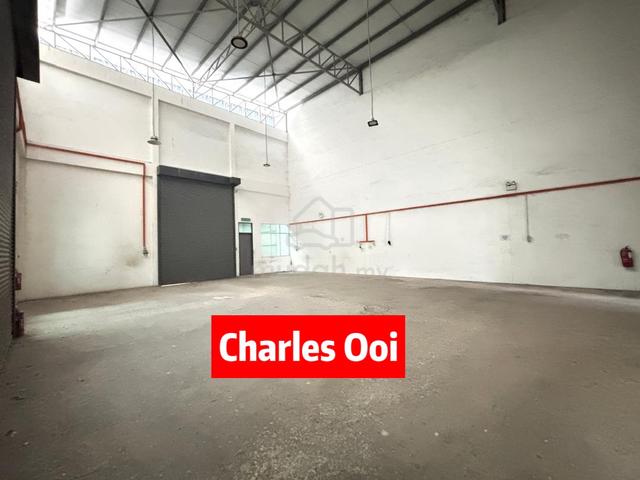 1.5 Storey Semi-D Light Industry Rent | Fully Extention | Sungai Lokan 1