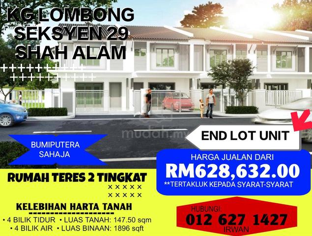 PROJEK BARU Double Storey END LOT Kg Lombong Seksyen 29 Shah Alam 1