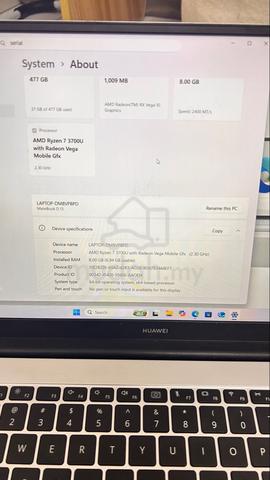 Laptop Huawei Matebook D15 - photo 4 of 6