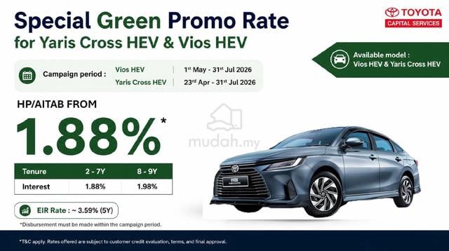 2026 Toyota VIOS 1.5 HEV MY26 (A) - 2