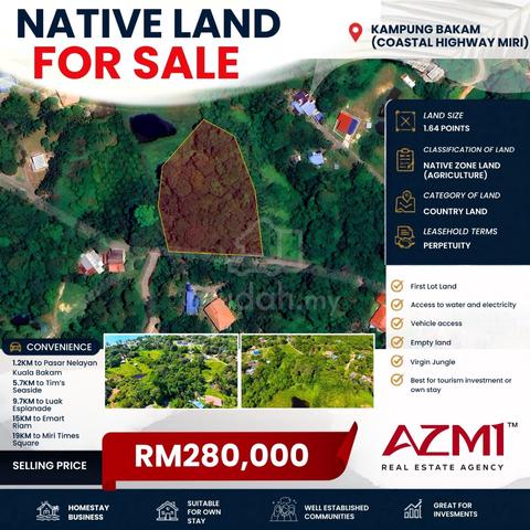 Freehold Native Land at Jalan Bakam For Sale Can Buy Either One 1