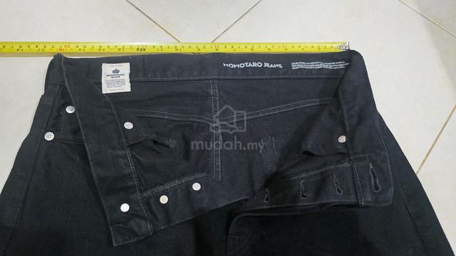 Momotaro jean #100 Straight Kyotomontsuki Dyed  - photo 5 of 6