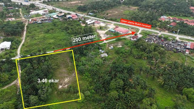 [TANAH RATA DEKAT MAINROAD] 3.46 ekar Kg Bukit Cherakah Shah Alam 1