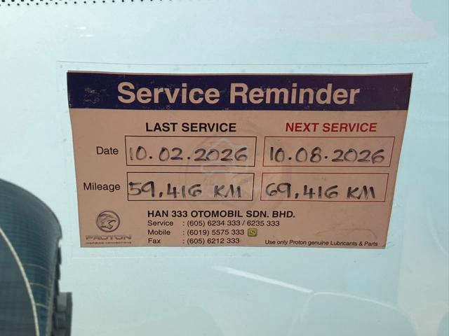 Proton X50 1.5 T STANDARD (A) Full Services Record - 5
