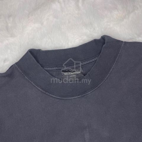 Balenciaga Graphic Print Offshore Washed Grey Tee - photo 4 of 5