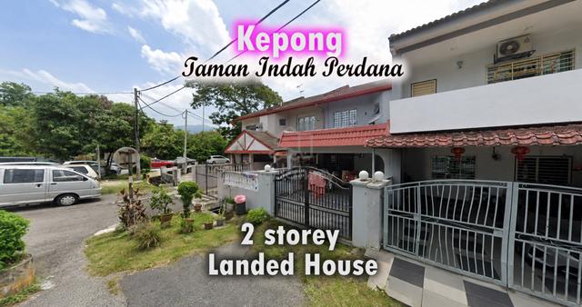 Kepong Taman Indah Perdana 2 Storey Terrace Landed House Non Bumi 1