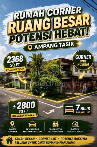 Ampang Corner MURAH facing Open area 1