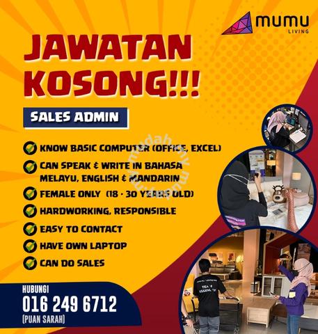 Sales Admin Jobs Available In Shah Alam Selangor