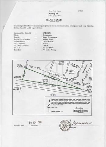 Tanah untuk dijual ka,pung buluh gading manir kuala terengganu 1