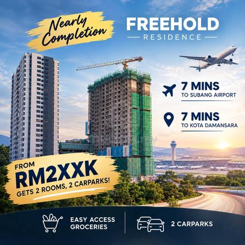 2027 Move-In @ 2-3 R & Link Airport | 1k/mth Free 2 Carpark | 7 Min KD 1