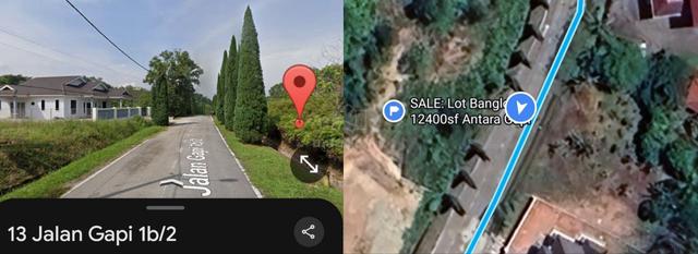 Lot Banglo Sg Chik Antara Gapi Ulu Yam 12400sf LH Bumi Lot Bangunan 1