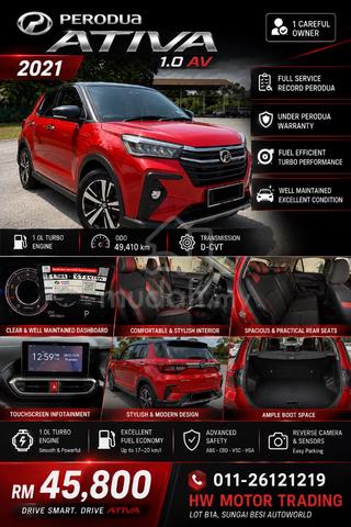 2021 Perodua ATIVA 1.0 AV (A) NOT E-HALLING UNIT - 1