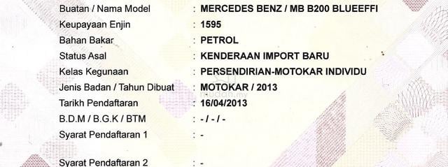 CASH OTR Mercedes Benz B200 1.6 (A) PUSPAKOM READY - 2