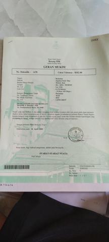 Tanah 373 depa SK BECHAH DURIAN DEKAT TENDONG PASIR MAS 1