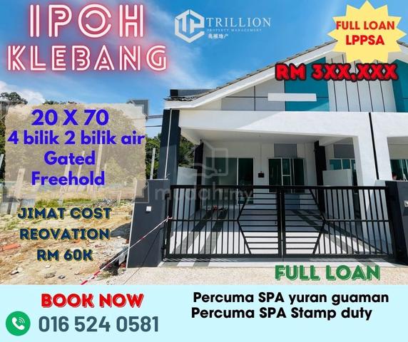 Ipoh Meru Klebang Gated Rumah 1 tingkat freehold Mudah milik 1
