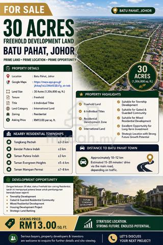 30 Acre Land for Sale for Development 1