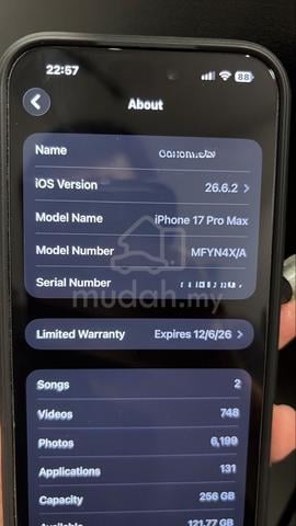 (Used) iPhone 17 Pro Max 256GB - photo 6 of 6